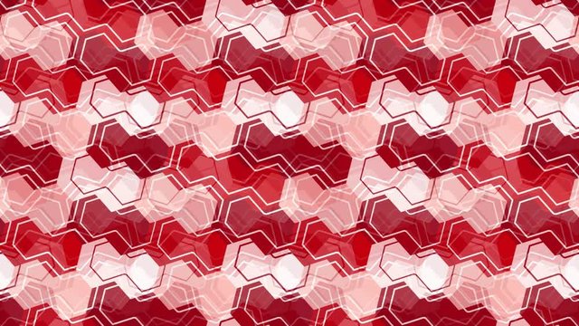 Seamless loop animation background with red garnet tiles. Every sheet of this clip is a seamless pattern