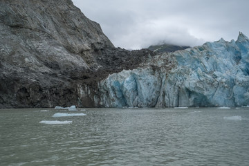 Fototapeta na wymiar North Side of McBride Glacier, Glacier Bay