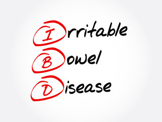 IBD - Inflammatory Bowel Disease, acronym health concept background