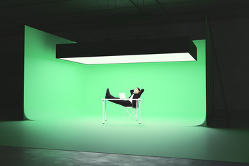 Producer in studio