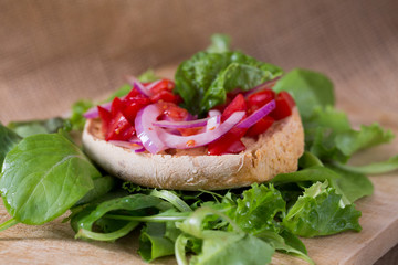 bruschette della dieta mediterranea