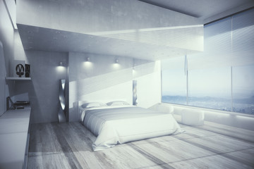 Naklejka na ściany i meble Cozy bedroom interior
