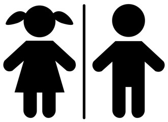 WC Zeichen Mann Frau