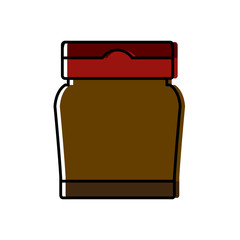 coffee ground jar icon vector illustration graphic design