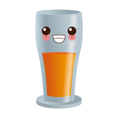 glass drink juiy icon vector illustration graphic design kawaii cartoon