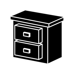drawer home element icon vector illustration graphic design