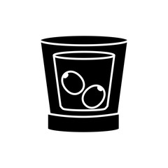 glass drink cocktail icon vector illustration graphic design