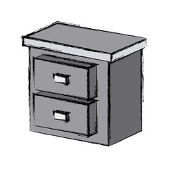 drawer home element icon vector illustration graphic design
