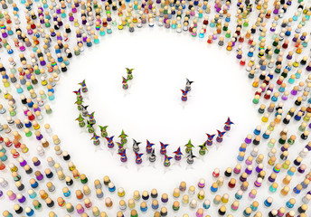 Cartoon Crowd, Jester Smile