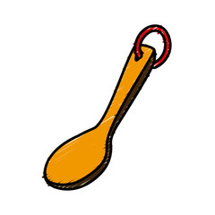 kitchen spoon utensil icon vector illustration graphi design