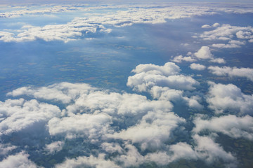 Aerial rural landscape near Gatwick Airport