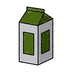 packaging milk box icon vector illustration graphi design