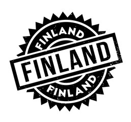 Finland rubber stamp. Grunge design with dust scratches. Effects can be easily removed for a clean, crisp look. Color is easily changed.