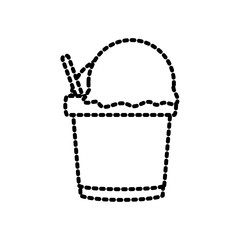 tumbler ice cream icon vector illustration graphi design