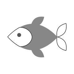 Obraz premium fish shop store market with freshness seafood meal vector illustration