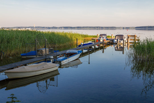 Boote am Fleesensee