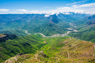 Fototapeta na wymiar River in valley Barrancas del Cobre Cerro del Gallego