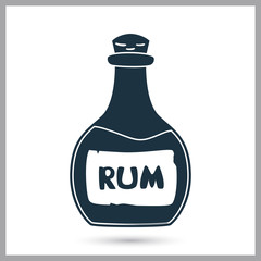 Pirate traditional alcohol drink simple icon