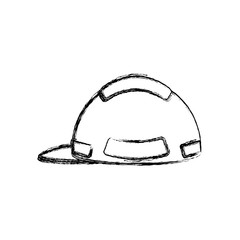 safety helmet icon over white background vector illustration