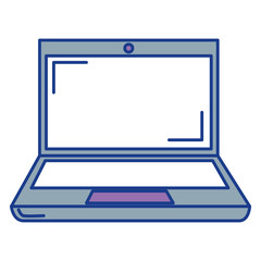 laptop computer isolated icon vector illustration design