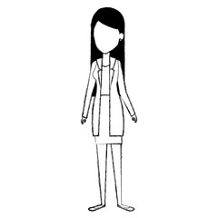 beautiful businesswoman avatar character vector illustration design