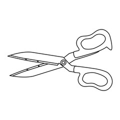 kitchen scissors isolated icon vector illustration design