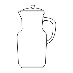 teapot kitchen isolated icon vector illustration design