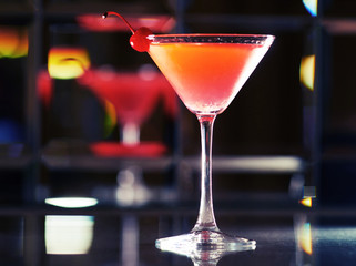 Ice cocktail cosmopolitan