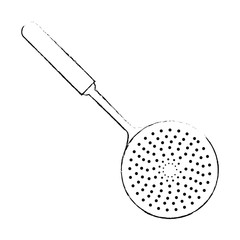 frieds spoon kitchen cutlery icon vector illustration design