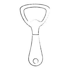 bottle opener kitchen cutlery icon vector illustration design