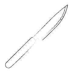 kitchen knife cutlery icon vector illustration design