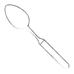 spoon kitchen cutlery icon vector illustration design