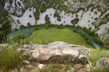 Krupa river canyon in Croatia