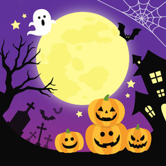 ハロウィン　イラスト　背景