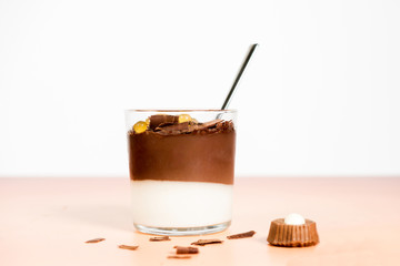 chocolate in glass
