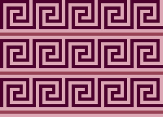 Ancient Greek Decorative Seamless Pattern Meander - Abstract Vector  Repeated Motif 