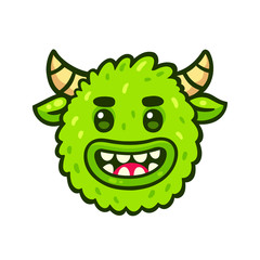 Fototapeta premium Greed monster face