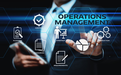 Operations Management Strategy Business Internet Technology Concept