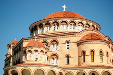 The Grand church of Monastery Saint Nectarios in Aegina island