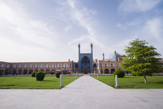 morning time view of Nash-e Jahan square, Esfahan, Iran