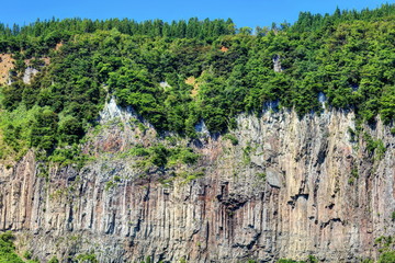 Fototapeta premium 津南見玉公園より 石落し