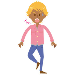 15シリーズ_ガン黒ギャル男_びっくり