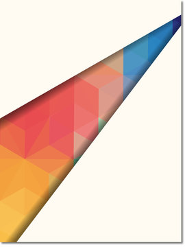Rainbow Polygon Background