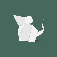 Animal origami vector