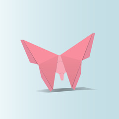 Animal origami vector