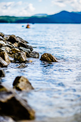 Beautiful landscape scenes at lake jocassee south carolina