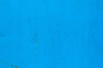 Old rusted blue painted metal surface.