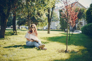 girl in a park