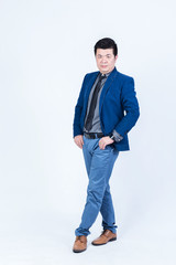Fototapeta premium studio portrait of an asian businessman.