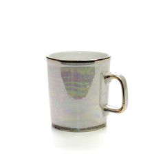 white ceramic cup isolated on background